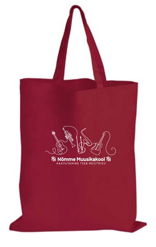 Koolisümboolikaga noodikott